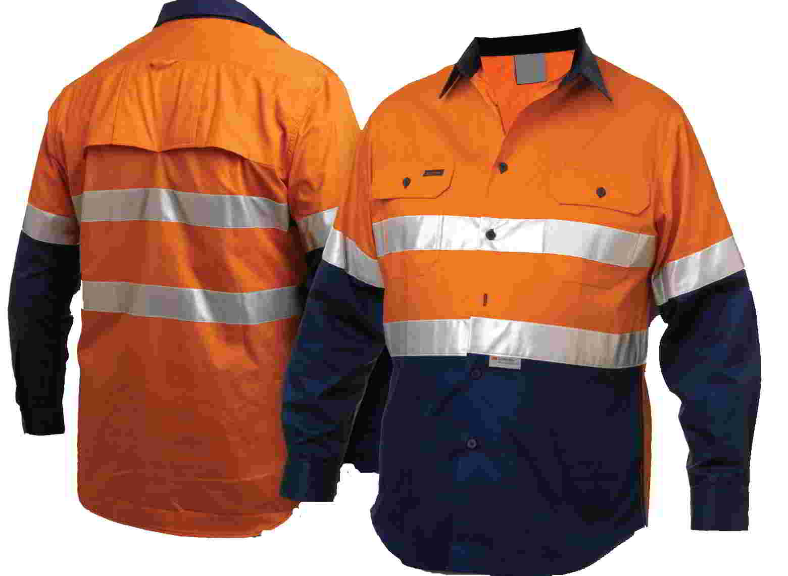 Orange Navy Safety Shirt 3M